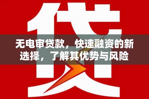 灌阳无电审贷款，快速融资的新选择，了解其优势与风险