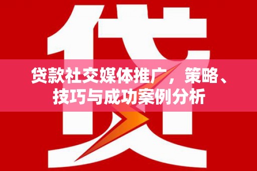 临安贷款社交媒体推广，策略、技巧与成功案例分析