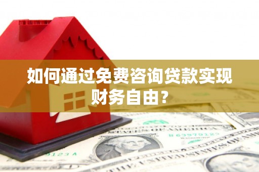 兰西如何通过免费咨询贷款实现财务自由？
