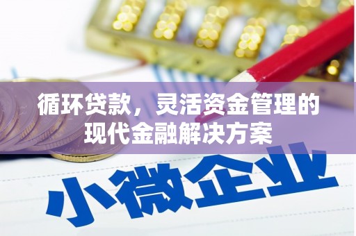 汤原循环贷款，灵活资金管理的现代金融解决方案