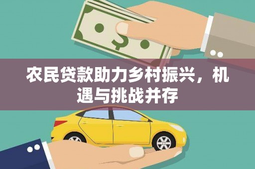 芦洲农民贷款助力乡村振兴，机遇与挑战并存