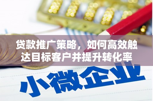 沙鹿贷款推广策略，如何高效触达目标客户并提升转化率
