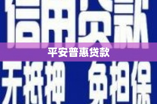 漳州平安普惠贷款
