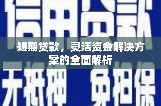 苏家屯短期贷款，灵活资金解决方案的全面解析