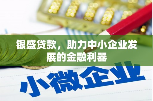 汶上银盛贷款，助力中小企业发展的金融利器