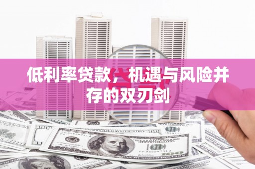 江城低利率贷款，机遇与风险并存的双刃剑